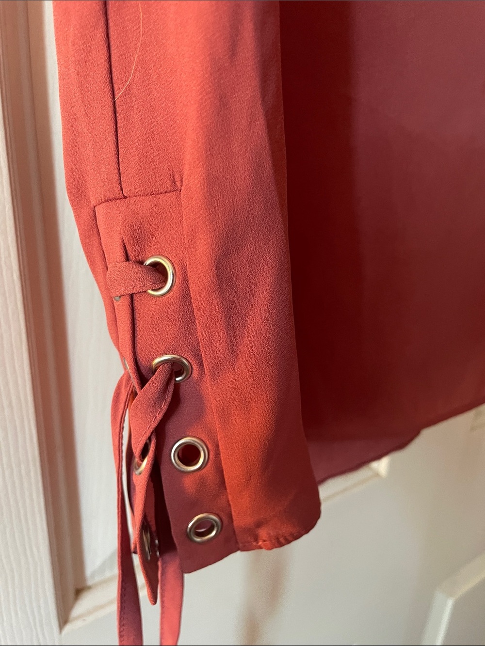 PINK ROSE CORSET DETAIL BLOUSE - Picture 3 of 5